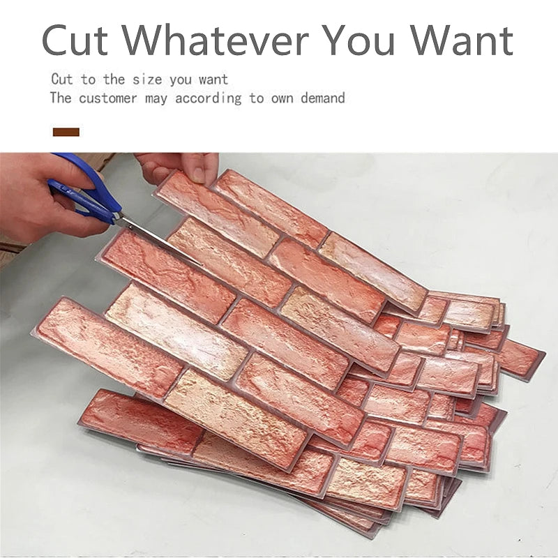 Brick Wall Sticker Self-Adhesive PVC Wallpaper Home Wall Decor
