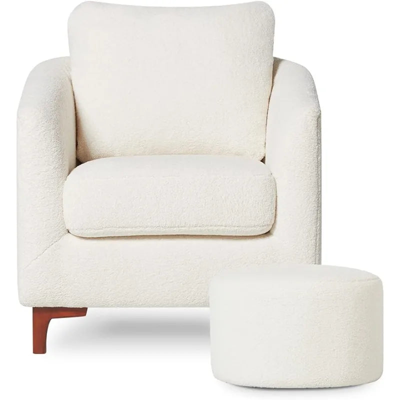 Accent Chair with Ottoman