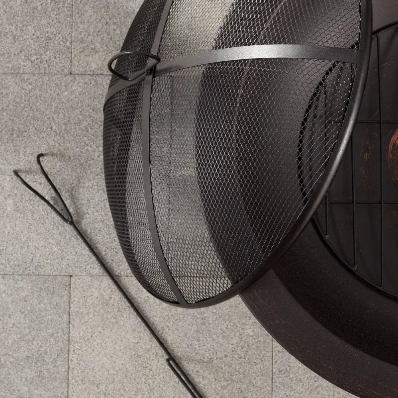 Mainstays 26" Metal Round Outdoor Wood-Burning Fire Pit