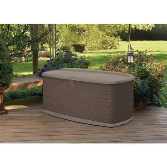 Outdoor Large Deck Box with Seat,  Storage Box