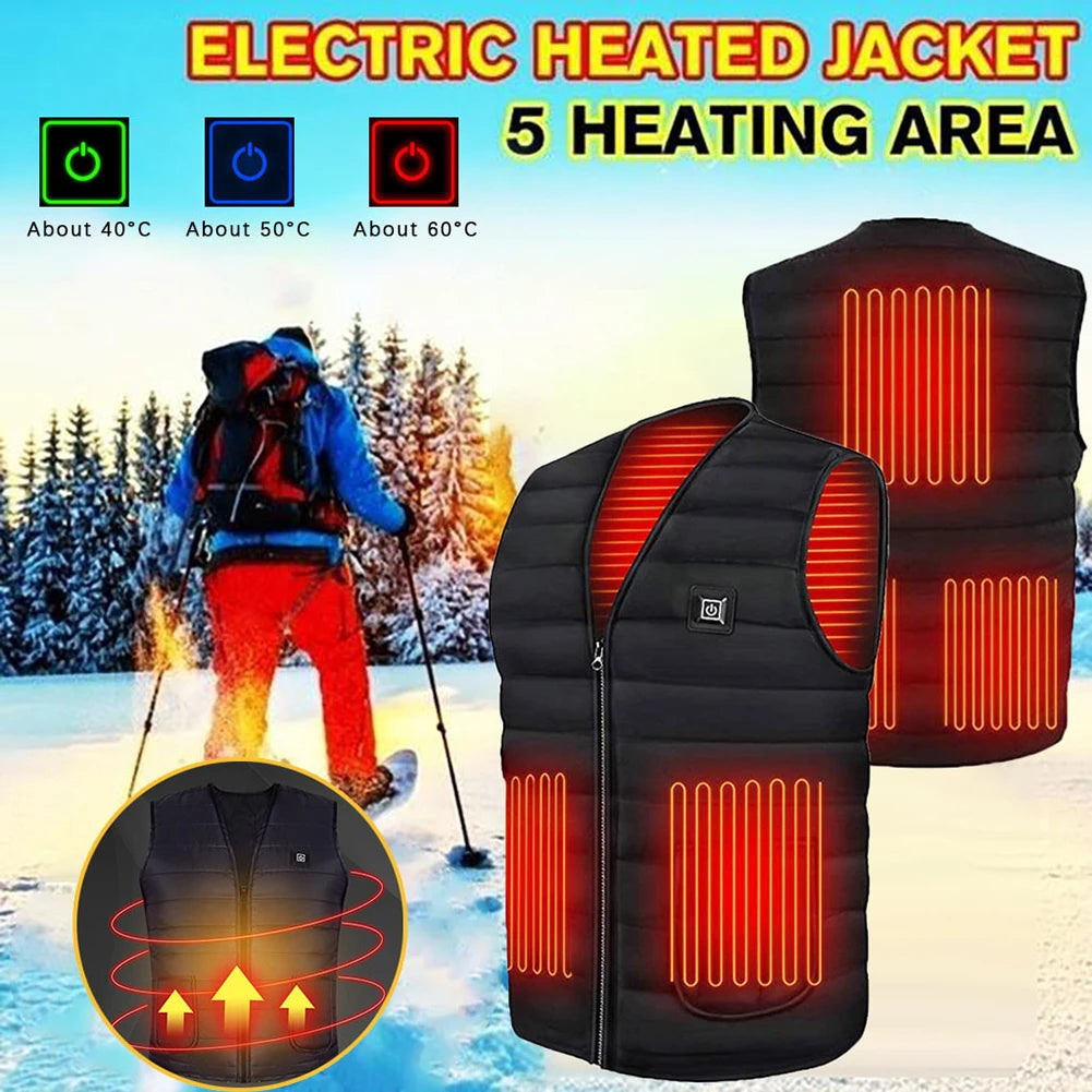 Heated Vest Men Women Autumn Winter