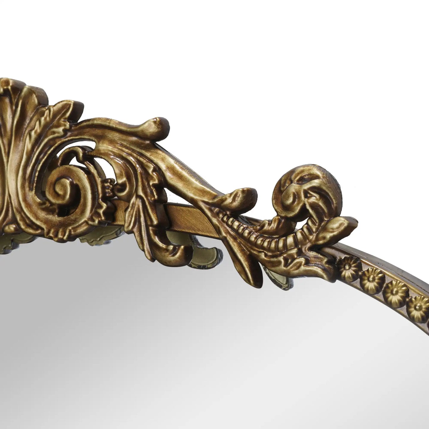 Arch Metal Wall Mirror Décor in Gold