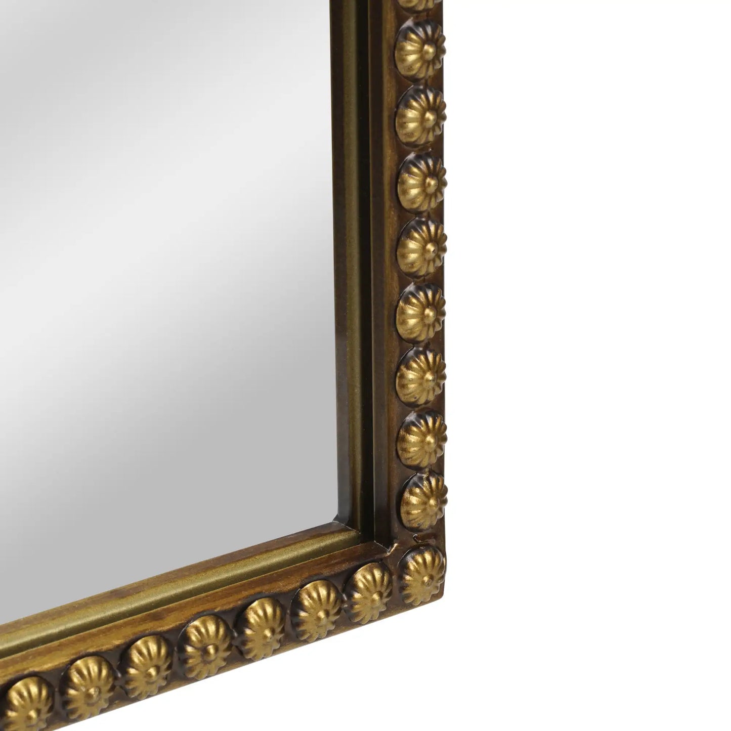 Arch Metal Wall Mirror Décor in Gold