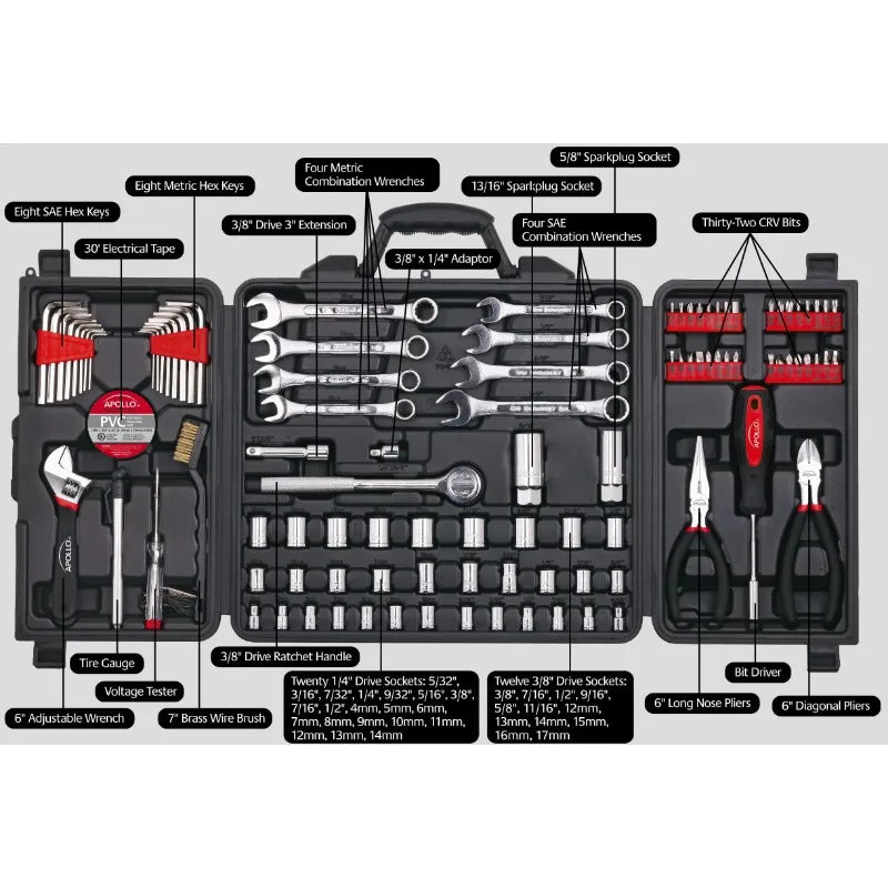 Tools Piece Mechanics Tool Set safety box