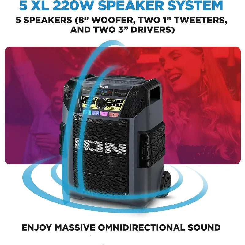 Portable Bluetooth Karaoke Party Speaker