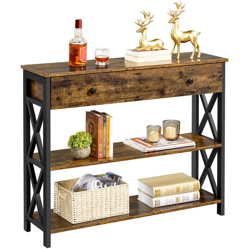 Wooden Console Table or Next to a Sofa