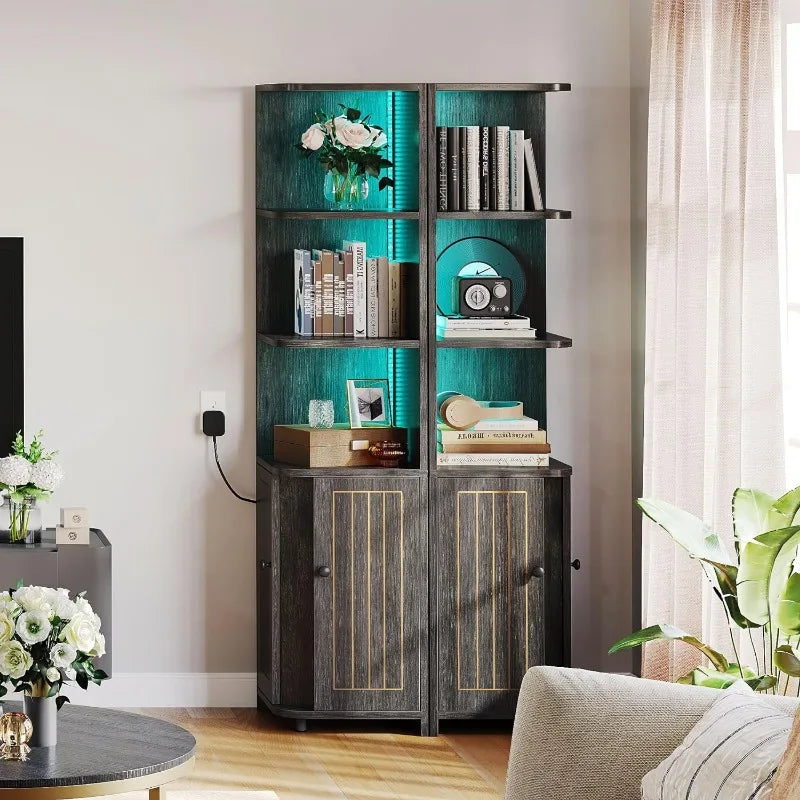 Living Room Cabinet bookcase with Storage