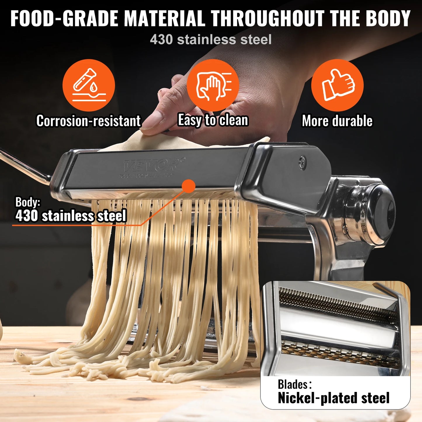 Manual Pasta Maker Machine Set Home-Appliance