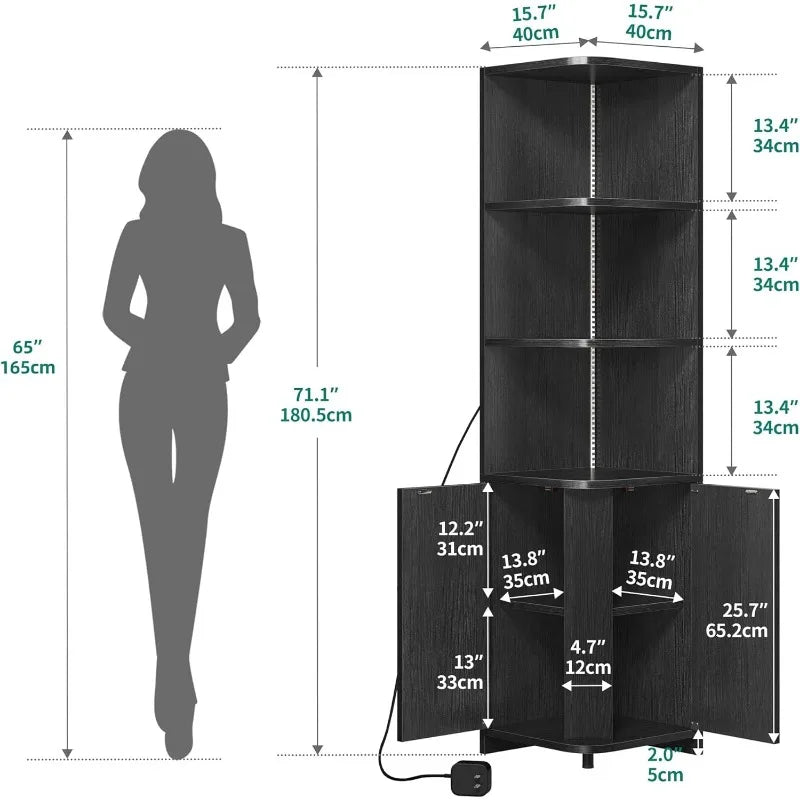 Living Room Cabinet bookcase with Storage