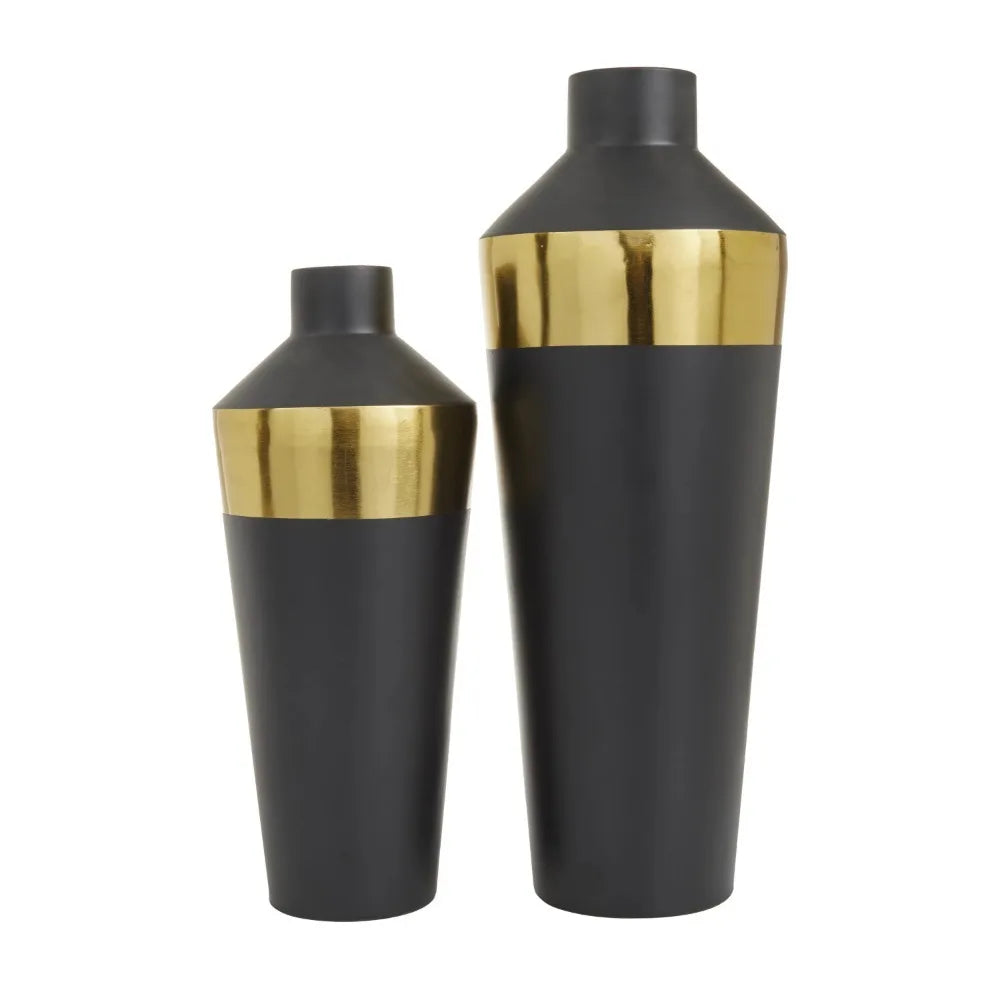 Home Decorations Metal Vase Set of 2Freight Free Decor Garden