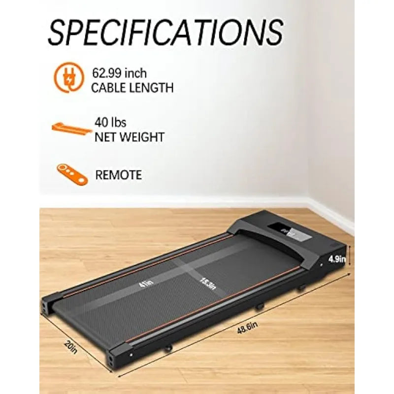 Under Desk Treadmill Walking, Jogging Running Machine