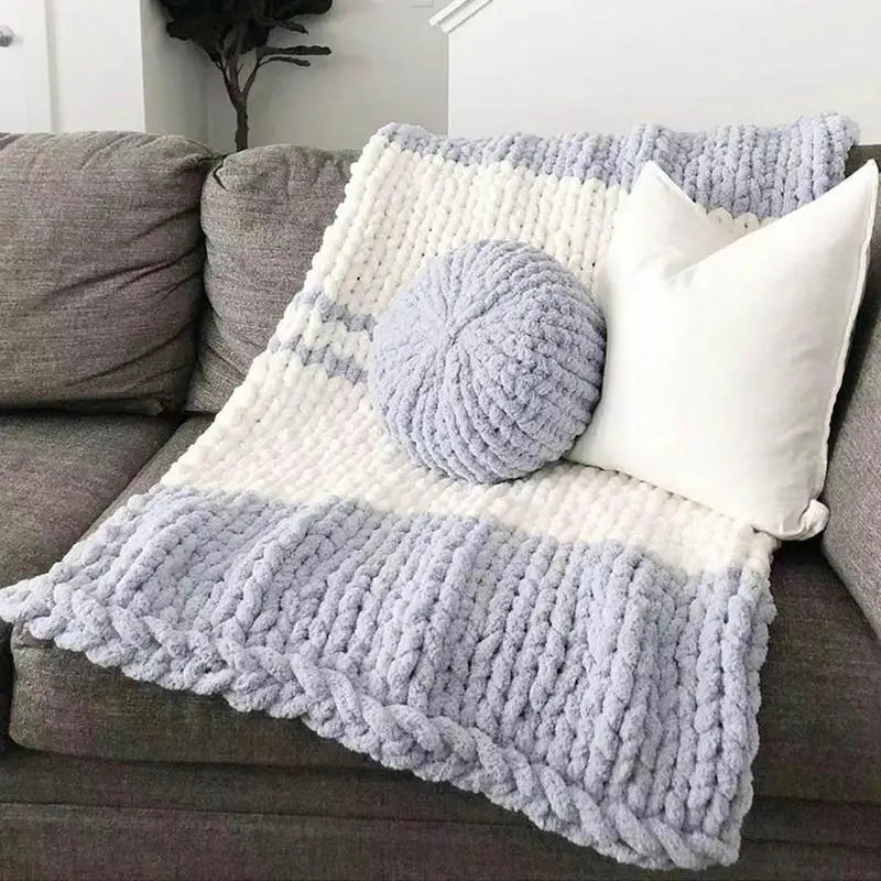 Multicolor Yarns For Knitting And Crochet Blanket