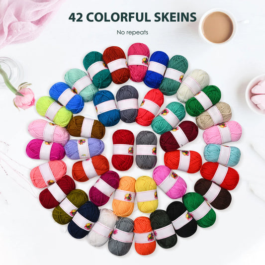 Knitting Yarn 8 Strands Of Wool kit