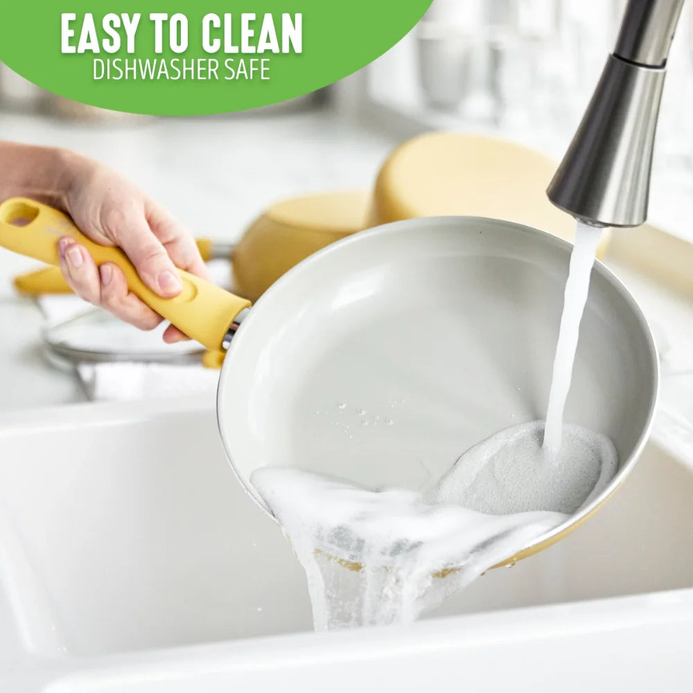 Ceramic kitchen cookware set non stick