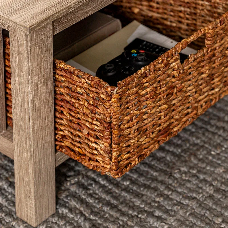 Storage Coffee Table with Bins