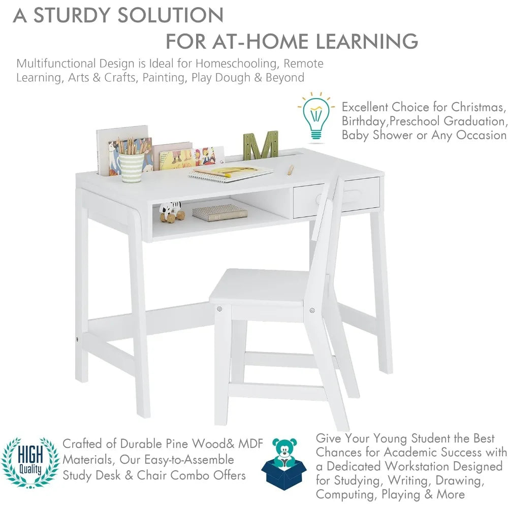 Kids Computer Desk and Chair Set