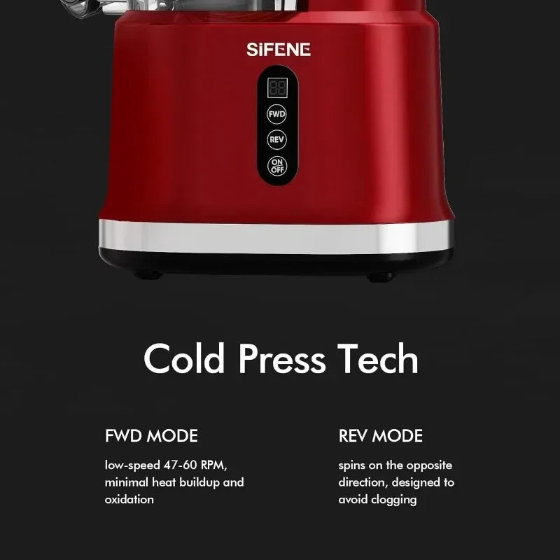 Cold Press Juicer Machine, Squeezer for Fruits and Vegetables