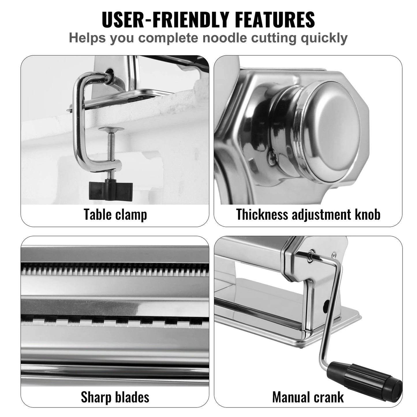 Manual Pasta Maker Machine Set Home-Appliance