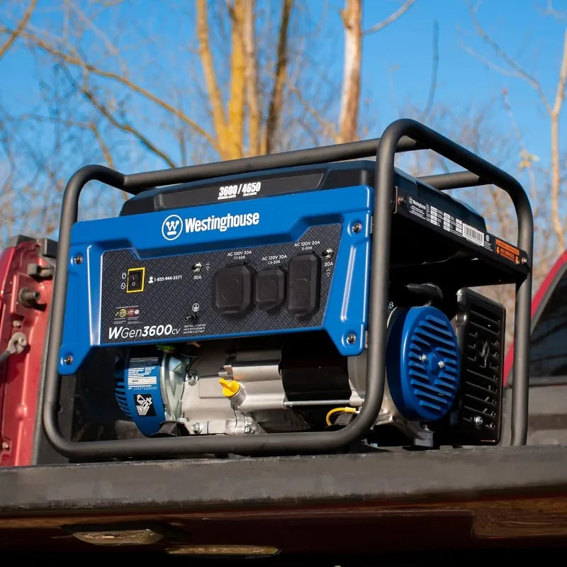 Outdoor Portable Generator, RV Ready 30A Outlet, Gas Powered, CO Sensor, Generators