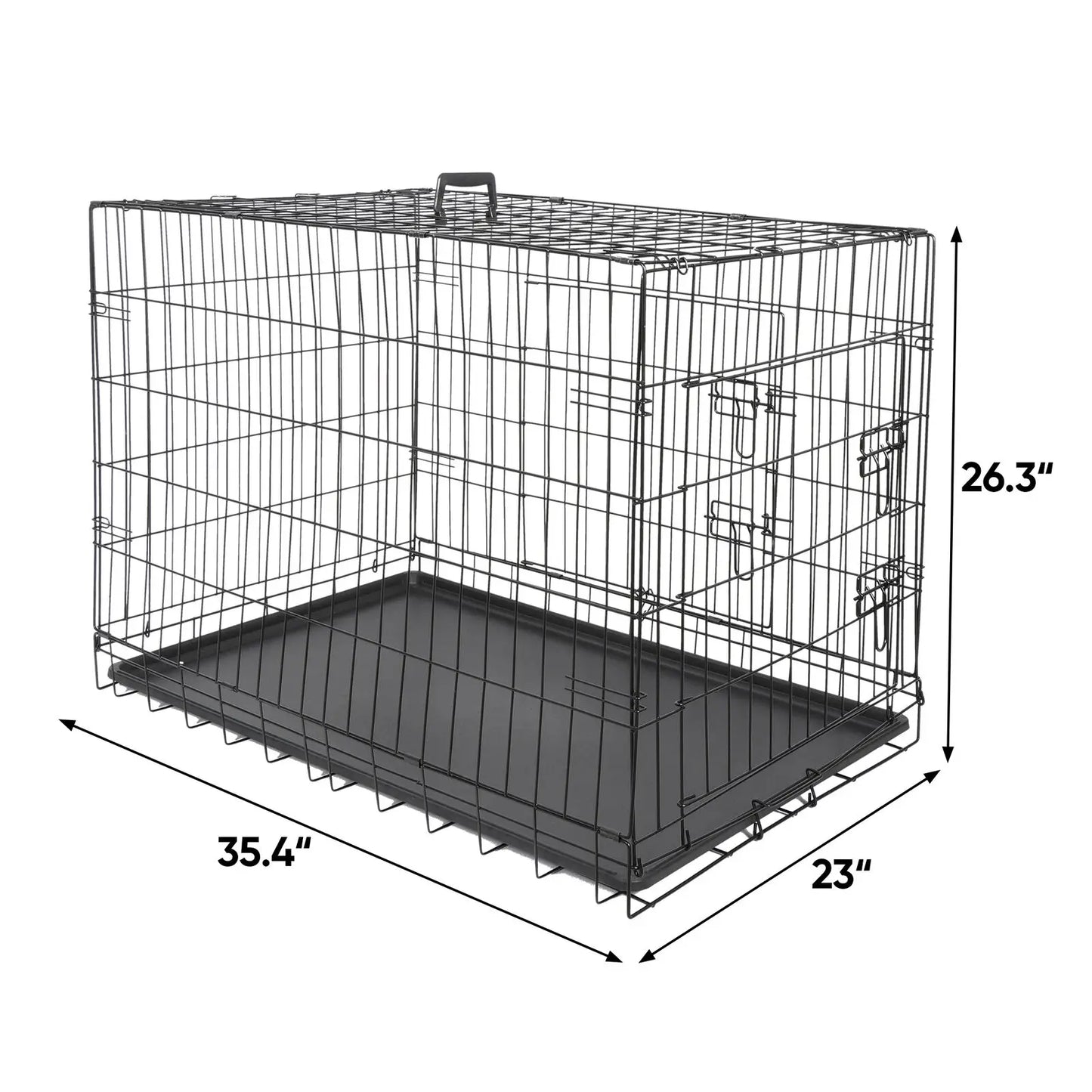 36" Folding Pet Cage Dog Kennel