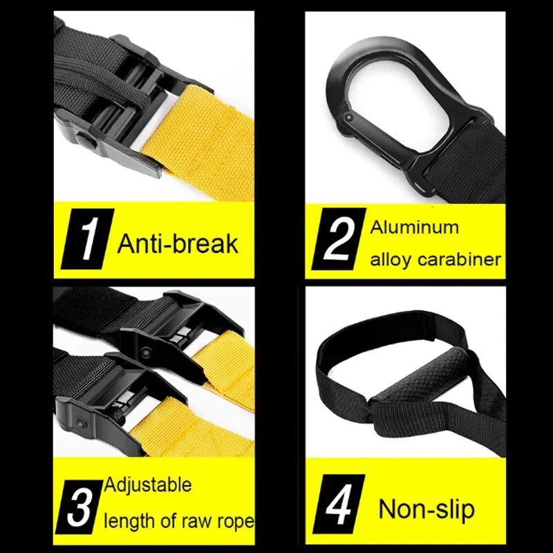 Fitness Strength Training Power Bands Wall Mount