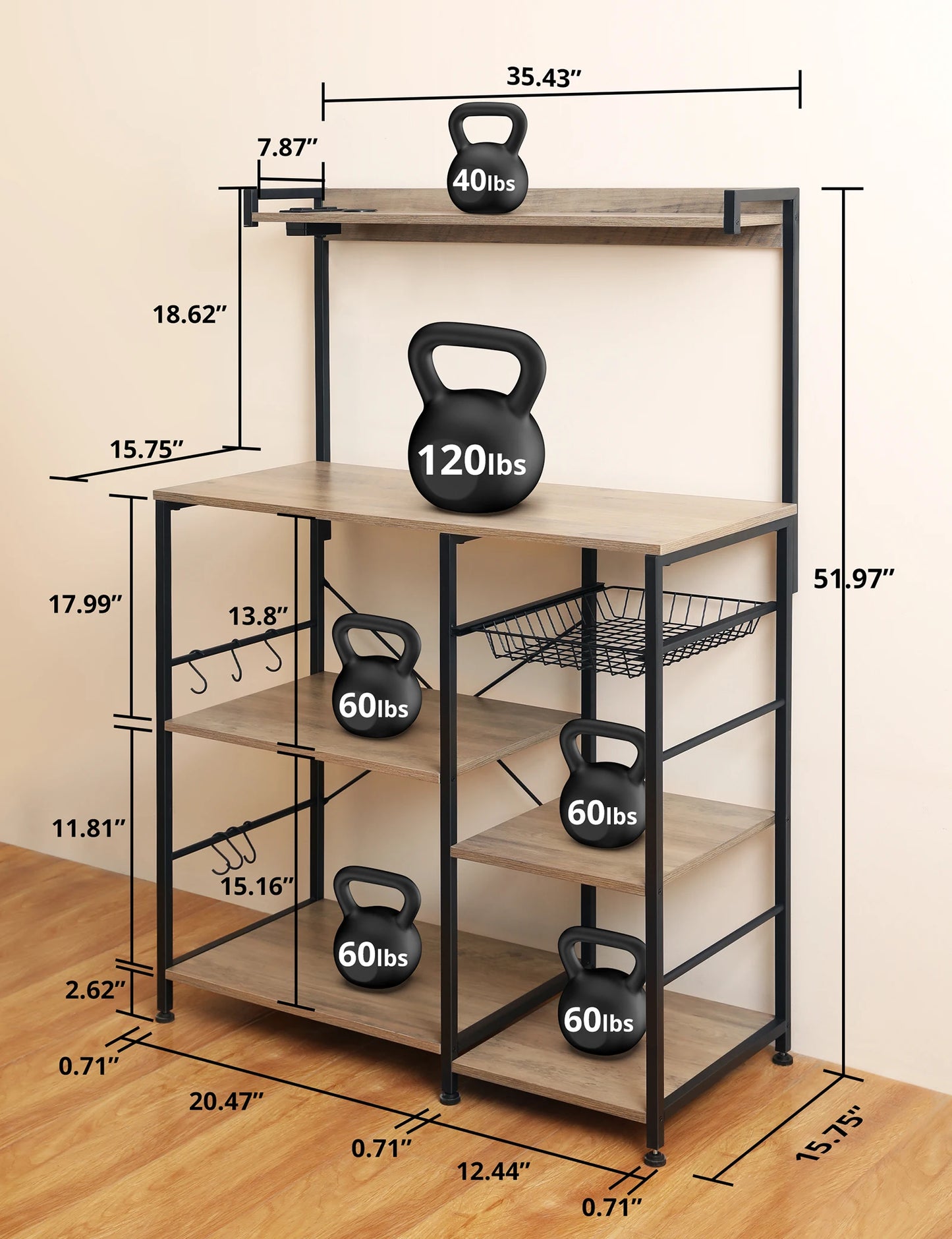 Kitchen Storage Rack, Microwave Oven Stand