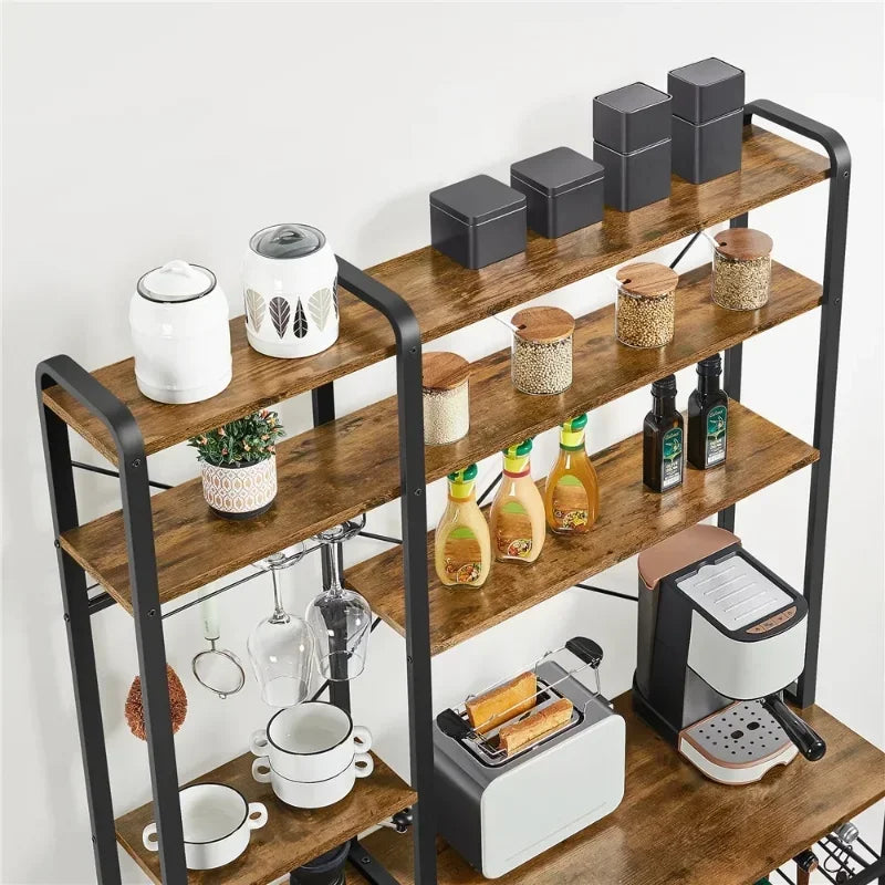 Baker's Rack Microwave Stand for Kitchen