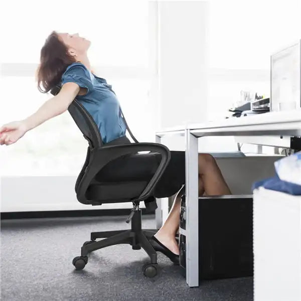 Office Chair with Armrests, Black