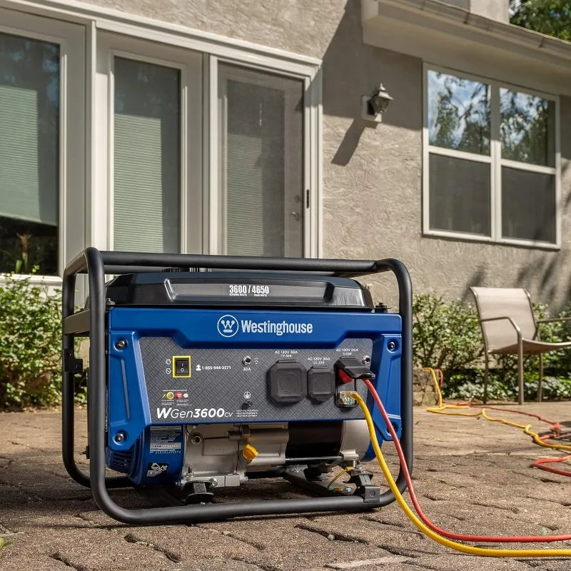 Outdoor Portable Generator, RV Ready 30A Outlet, Gas Powered, CO Sensor, Generators