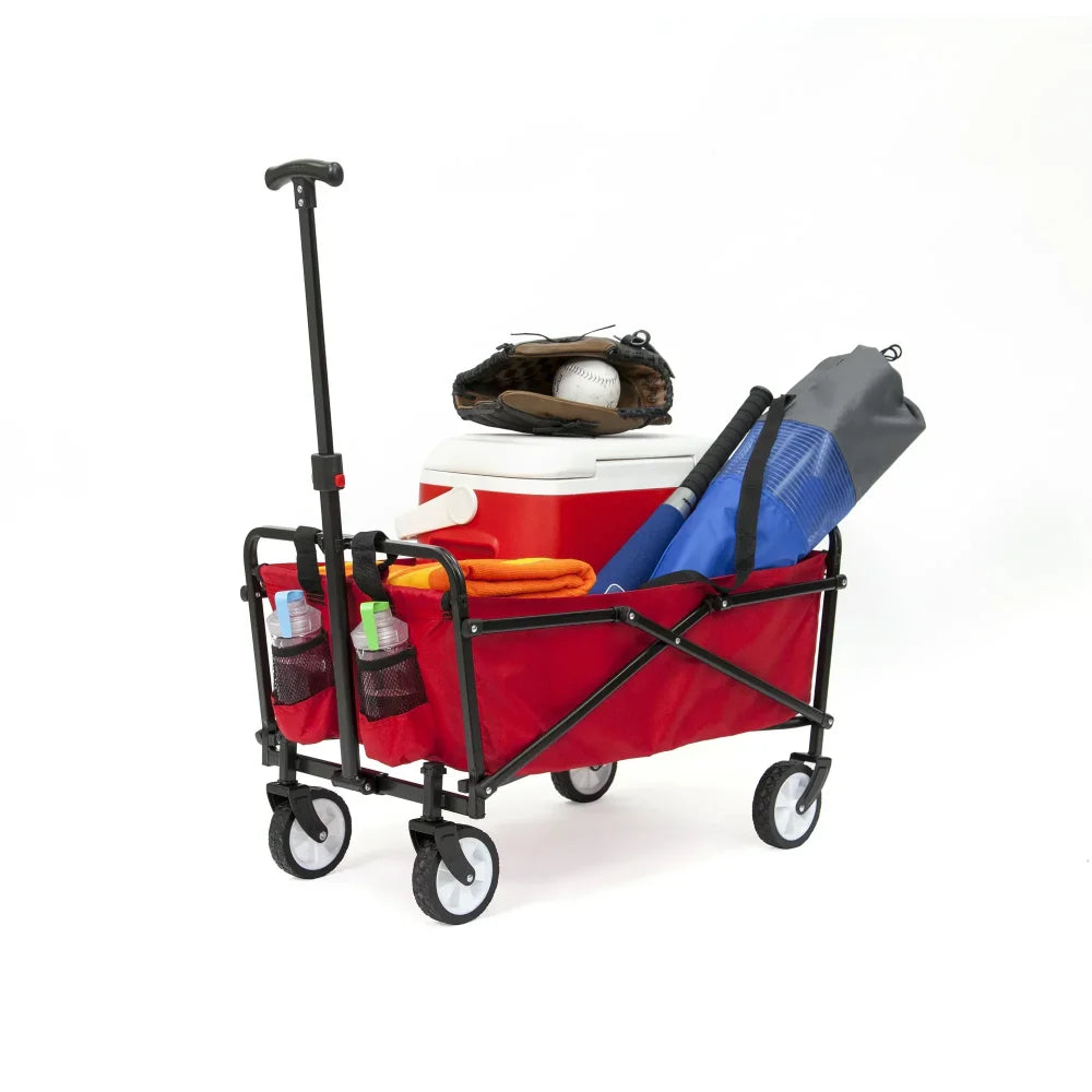 Outdoor Folding Utility Wagon Shopping Cart