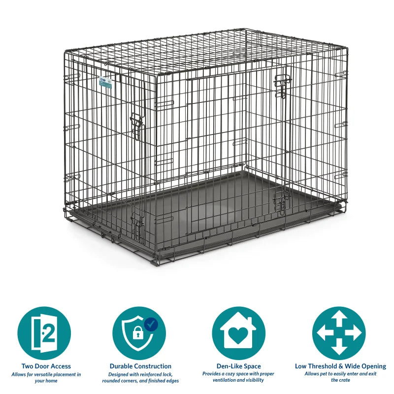 Folding Metal Dog Crate Medium Toy XS XL Intermediate Large Dog Cage