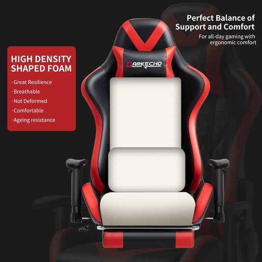 Gaming Chair with Footrest,