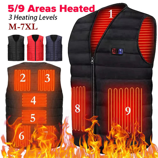 Heated Vest Men Women Autumn Winter