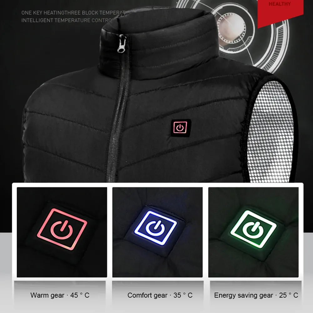 Heated Vest Zones Electric Heated Jackets Men Women Sportswear