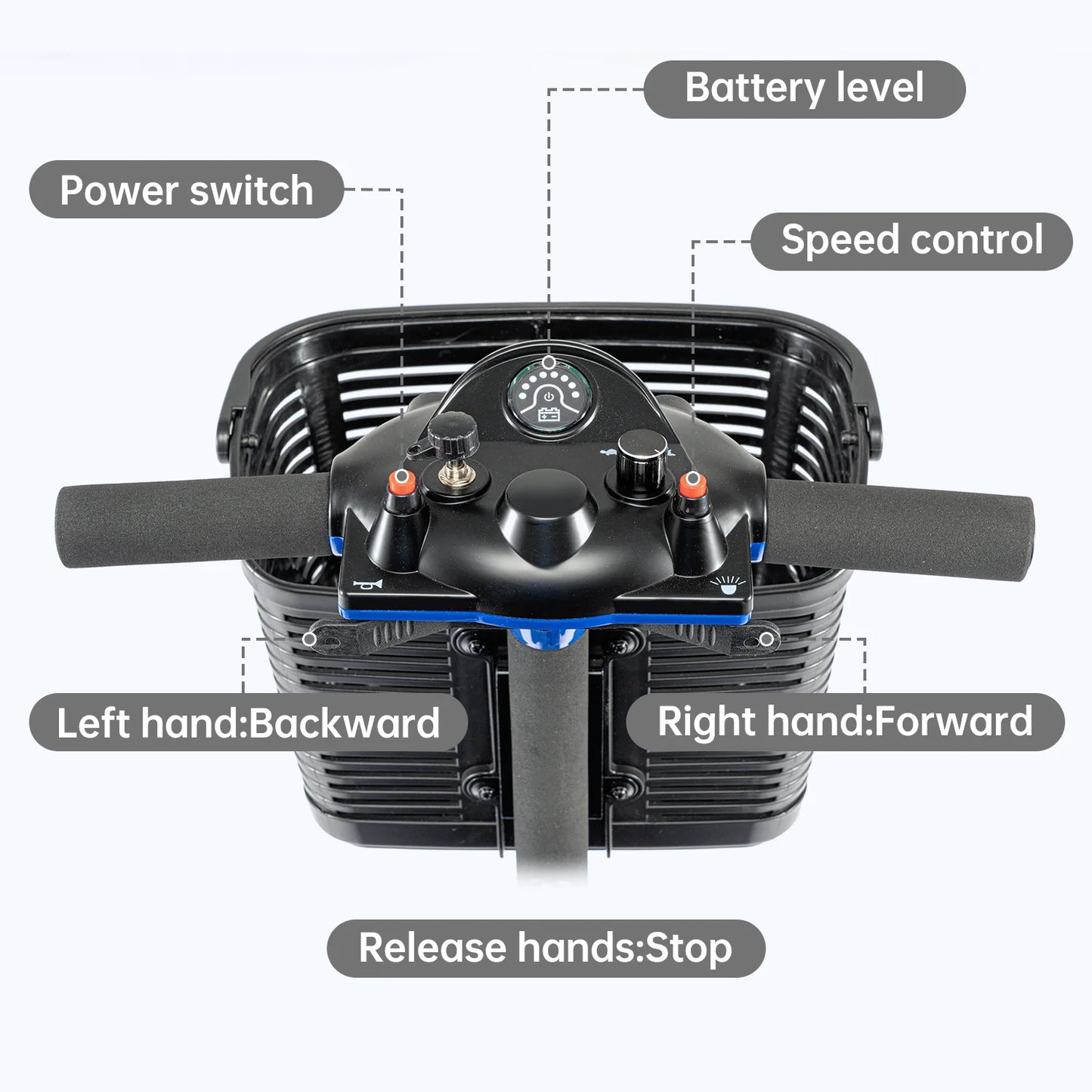 Electric Mobility Scooter 3 Wheel Portable Foldable For Adult Elderly Disabled Outdoor Sport