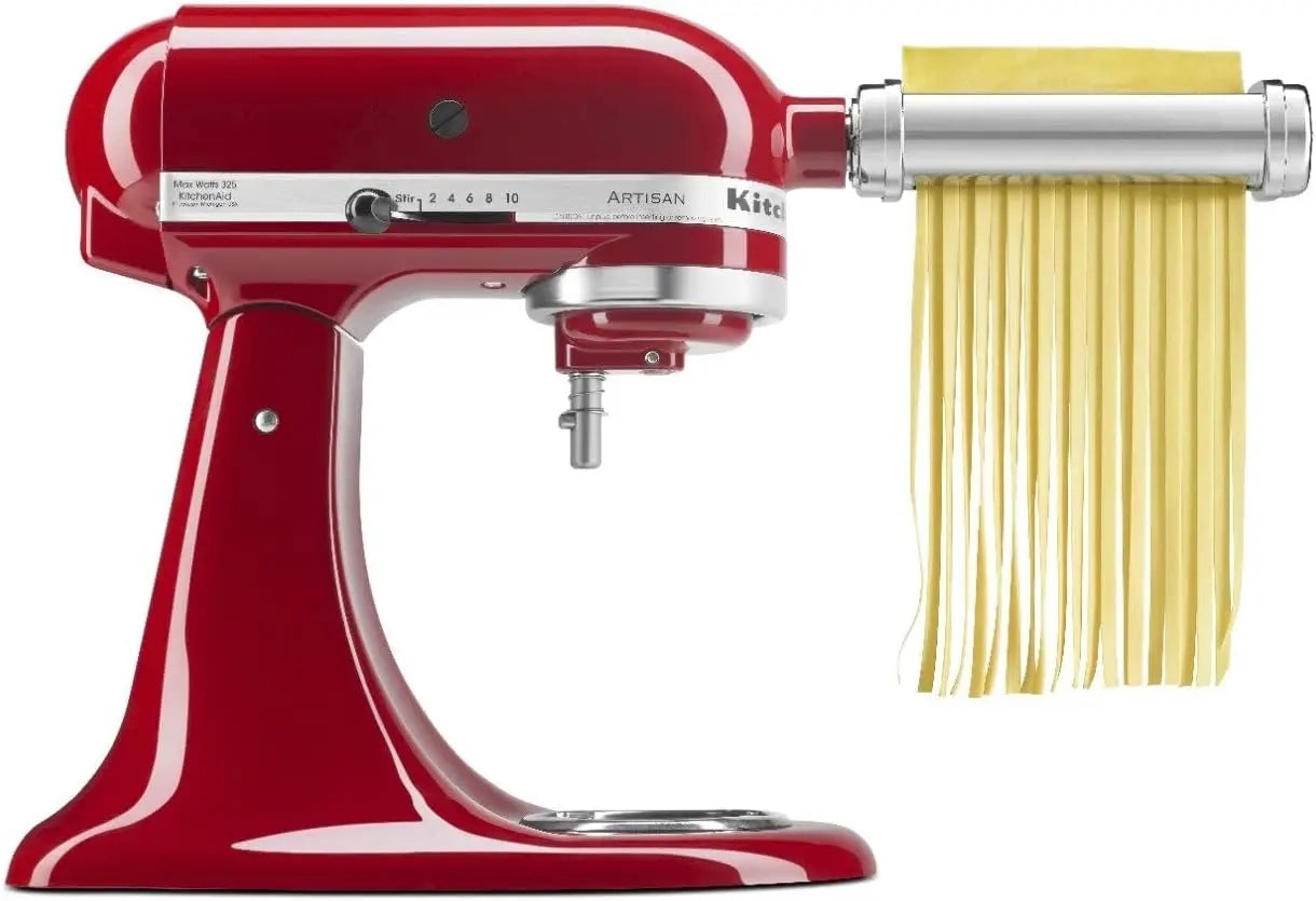 KitchenAid KSMPRA Stand Mixer Attachment Pasta Roller & Cutter, 3-Piece Set, Stainless Steel