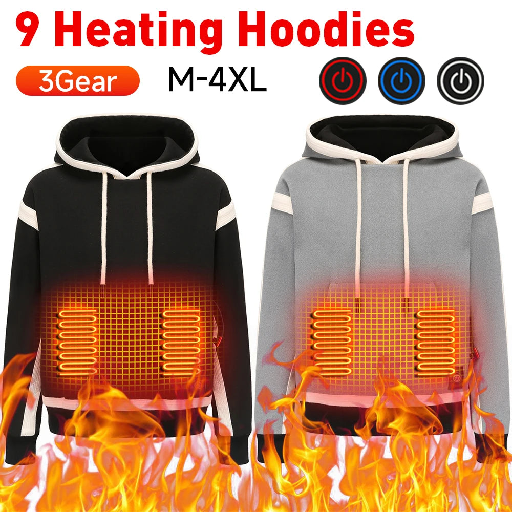 Men Women USB Heating Hoodies