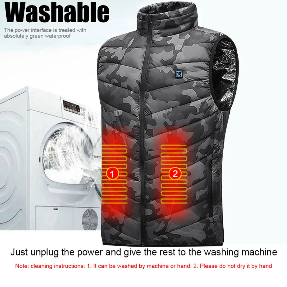 Heated Vest Zones Electric Heated Jackets Men Women Sportswear