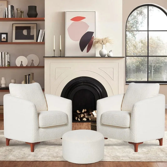 Accent Chair with Ottoman