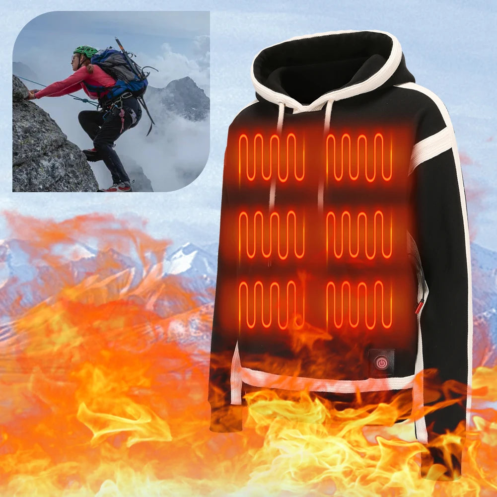 Men Women USB Heating Hoodies