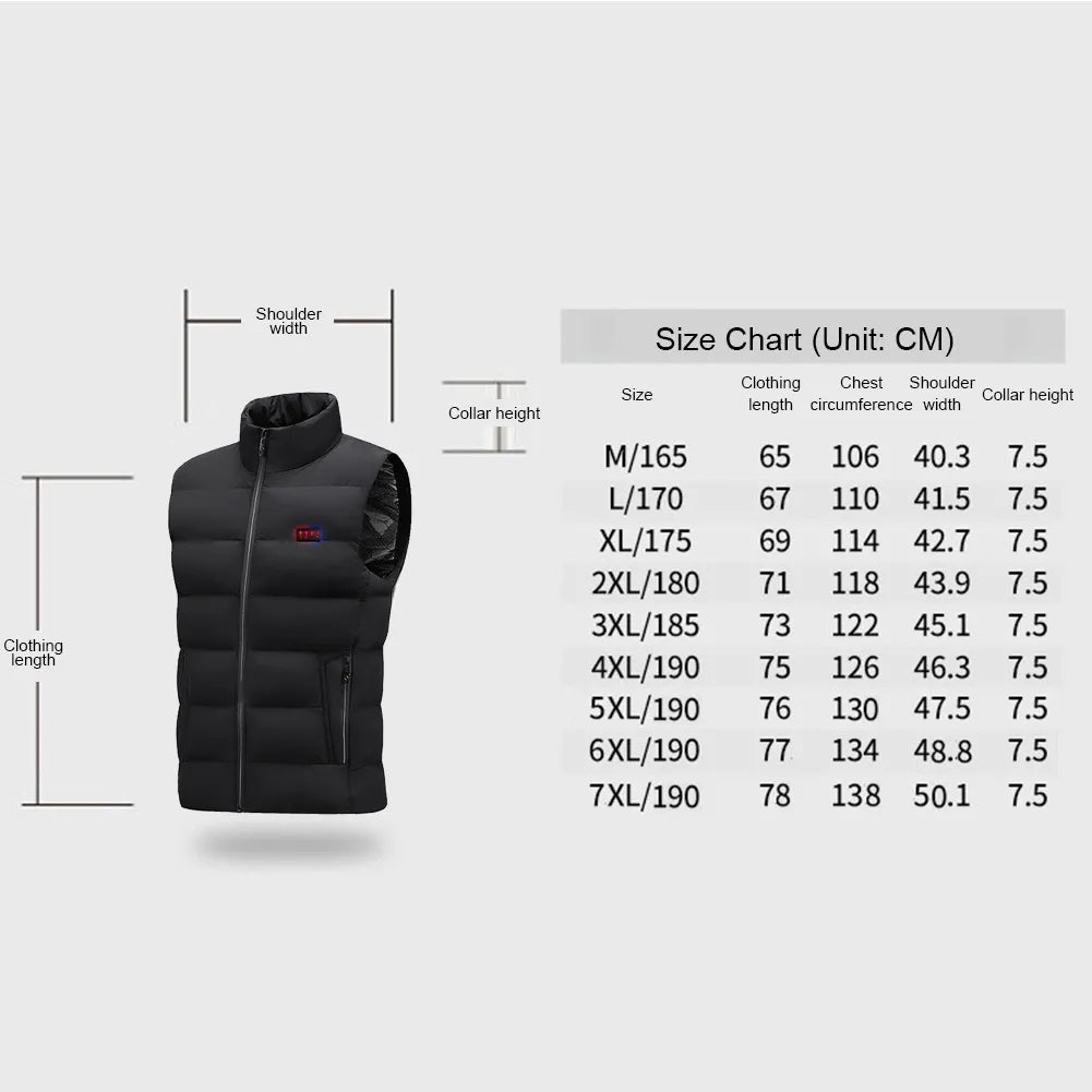 Men Winter Electric Heated Vest