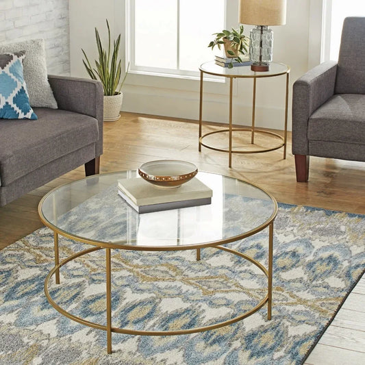 Better Homes & Gardens Nola Coffee Table, Gold Finish