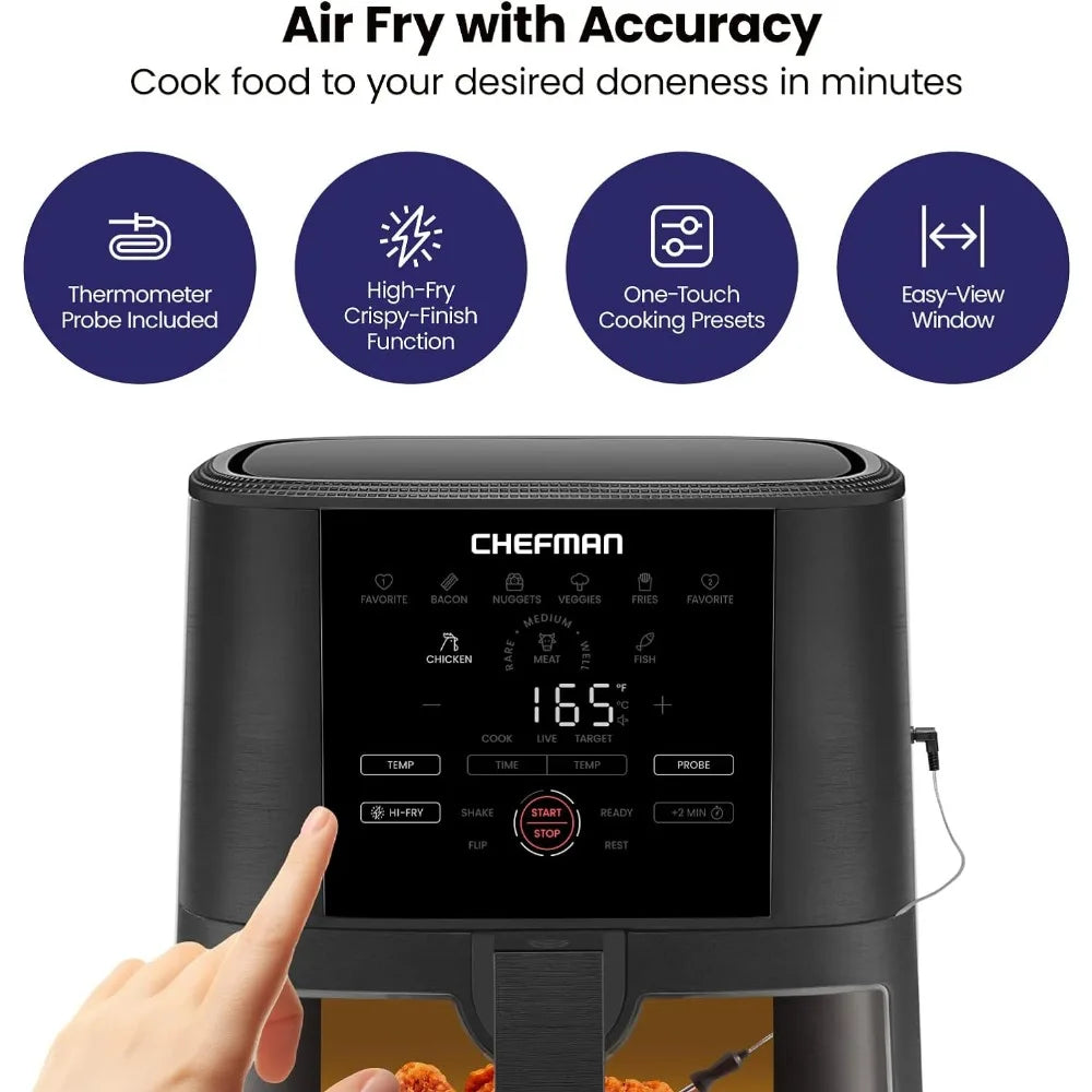 Digital Air Fryer with Temperature Probe